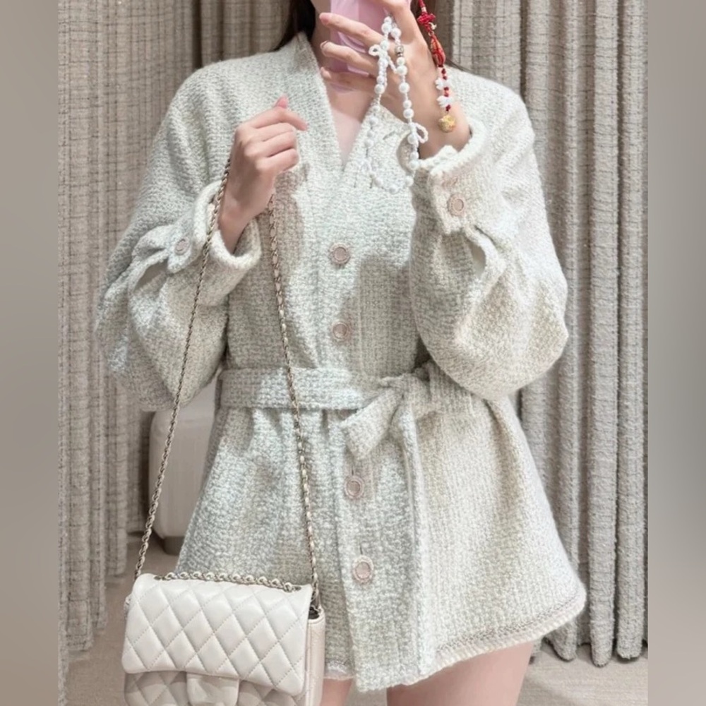 Designer Wool Tweed Jacket